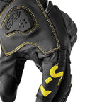 RST S1 V2 CE Motorcycle Road | Sports Leather Gloves (Black / Flo Yellow)