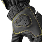 RST S1 V2 CE Motorcycle Road | Sports Leather Gloves (Black / Flo Yellow)