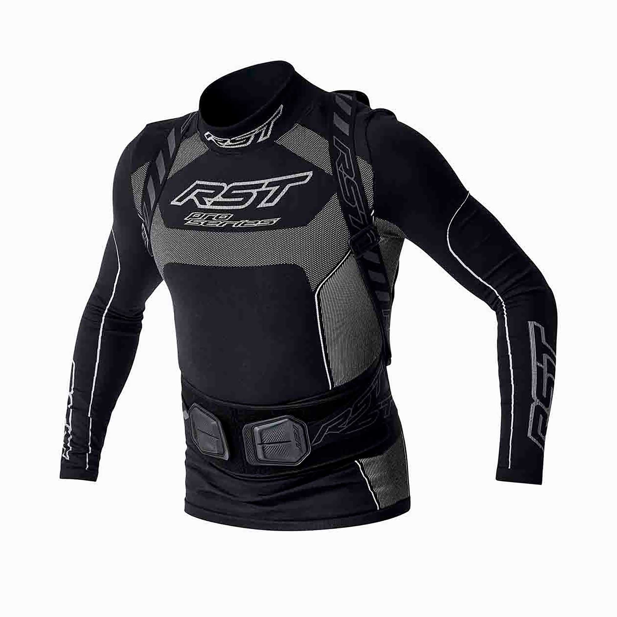 RST Motorcycle Back Protector - Race Dept D3O CE2 With Straps and Kidney Belt