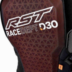 RST Motorcycle Back Protector - Race Dept D3O CE2 With Straps and Kidney Belt