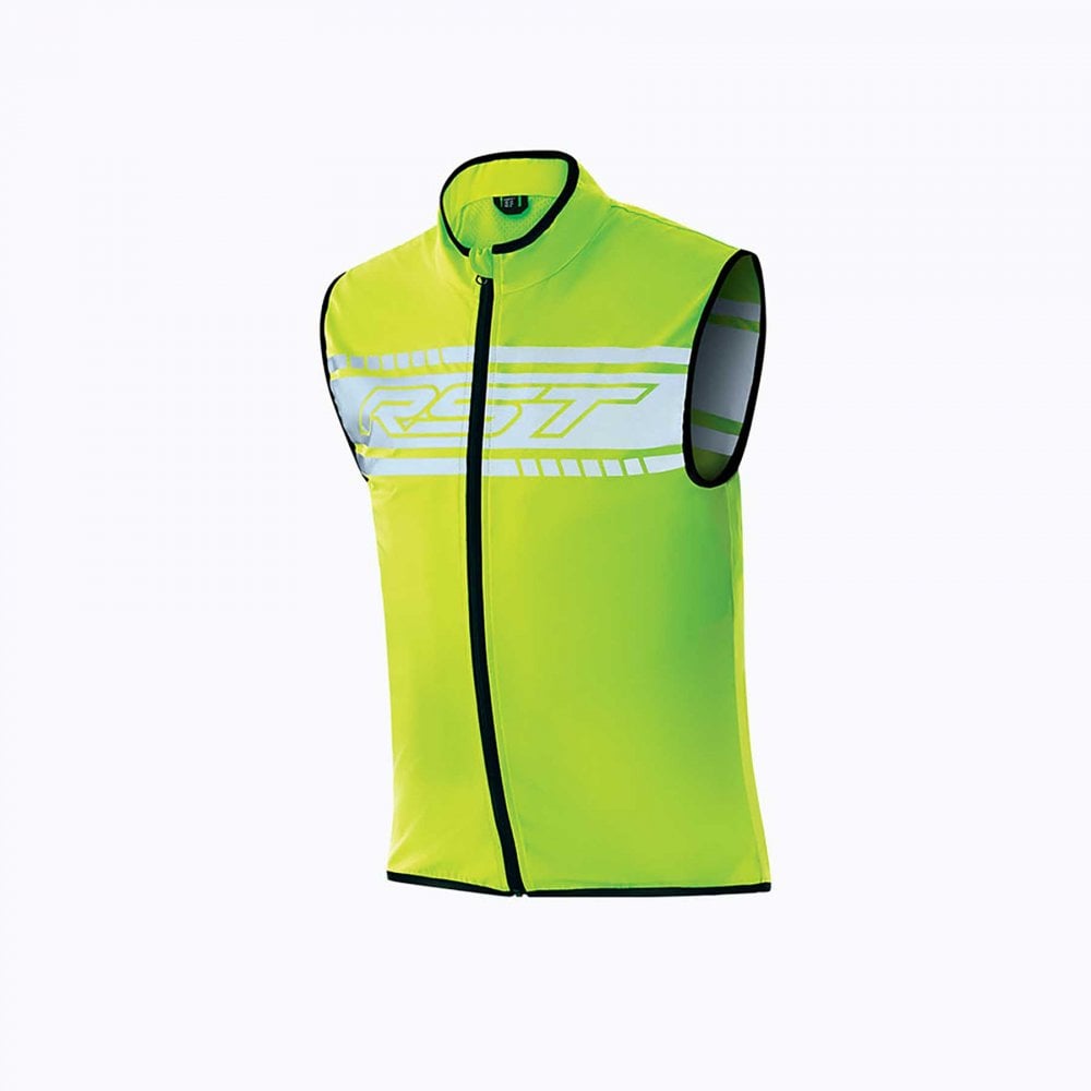 RST Motorcycle Hi Viz Safety Vest - Flo-Rider (Flo Yellow)