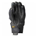RST Motorcycle Sports Leather Short Gloves - Freestyle 3 D3O Armour (Black / Black)