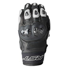 RST Motorcycle Sports Leather Short Gloves - Freestyle 3 D3O Armour (Black / White)
