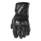RST Women's Motorcycle Short Leather Gloves - Stunt III CE (Black / Black)