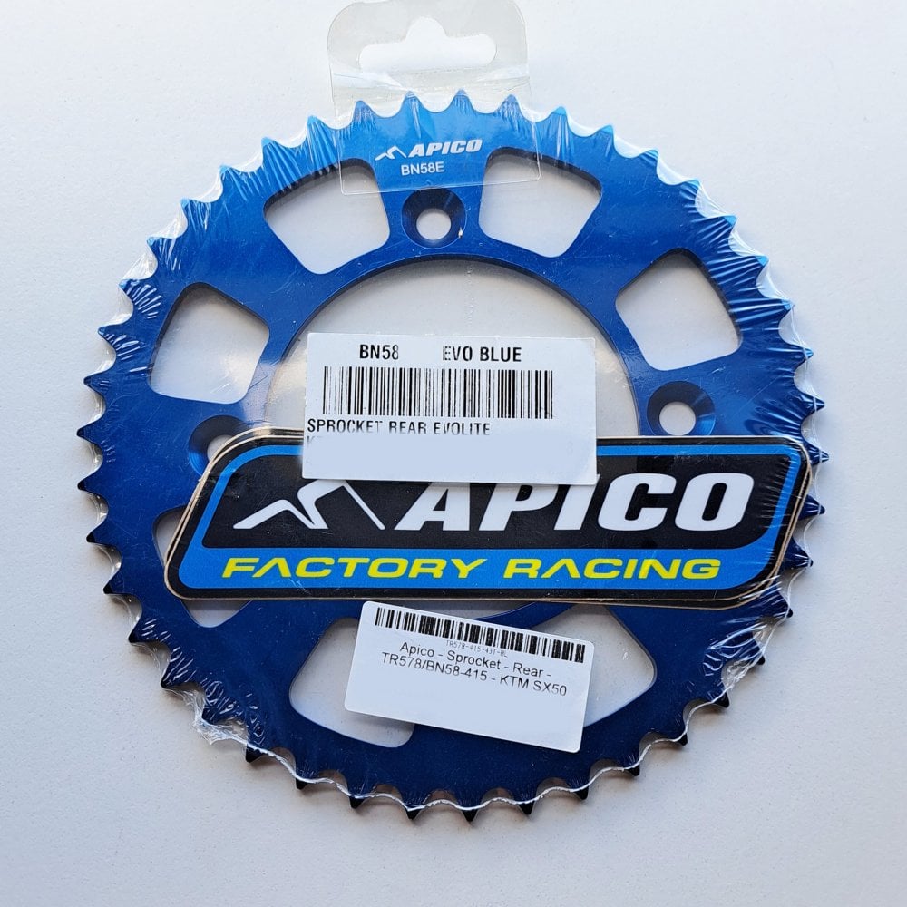 Apico - Sprocket - Rear -  491U/TR578/BN58 - 415 - KTM SX50 14-26, Husqvarna TC50 17-26, Gas Gas MC50 21-26