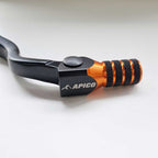 Apico Elite Gear Lever - KTM SX125 98-00, SX250 94-16, SX300 95-96, SX360 96-97, SXF250 05-10, EXC125/200 98-00, EXC250/300 94-16, EXC360 96-97, EXCF250 06-10, Husqvarna TC250 14-16, TE250/300 14-16, Husaberg TE250/300 11-14 (Black/Orange)