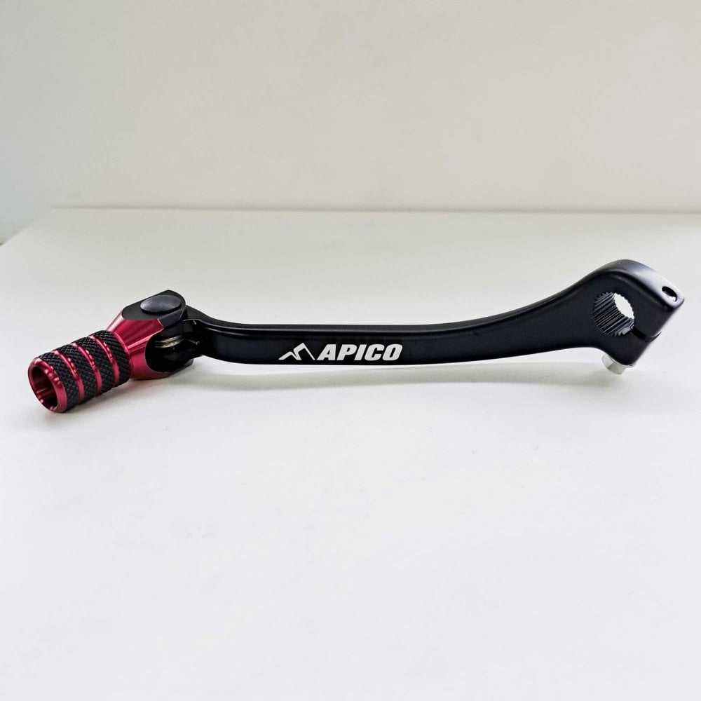 Apico - Gear Lever - Elite - CRF250 18-26, CRF450 17-26, CRF450X 19-26, CRF250RX 19-26, CRF450RX 17-26, CRF450L 19-20, CRF450RL 21-26 - Black w/Red