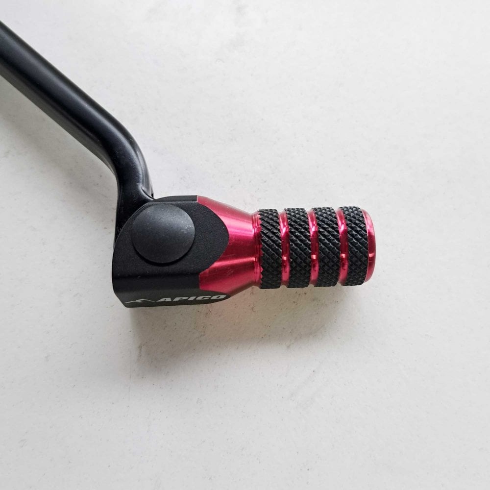 Apico - Gear Lever - Elite - CRF250 18-26, CRF450 17-26, CRF450X 19-26, CRF250RX 19-26, CRF450RX 17-26, CRF450L 19-20, CRF450RL 21-26 - Black w/Red