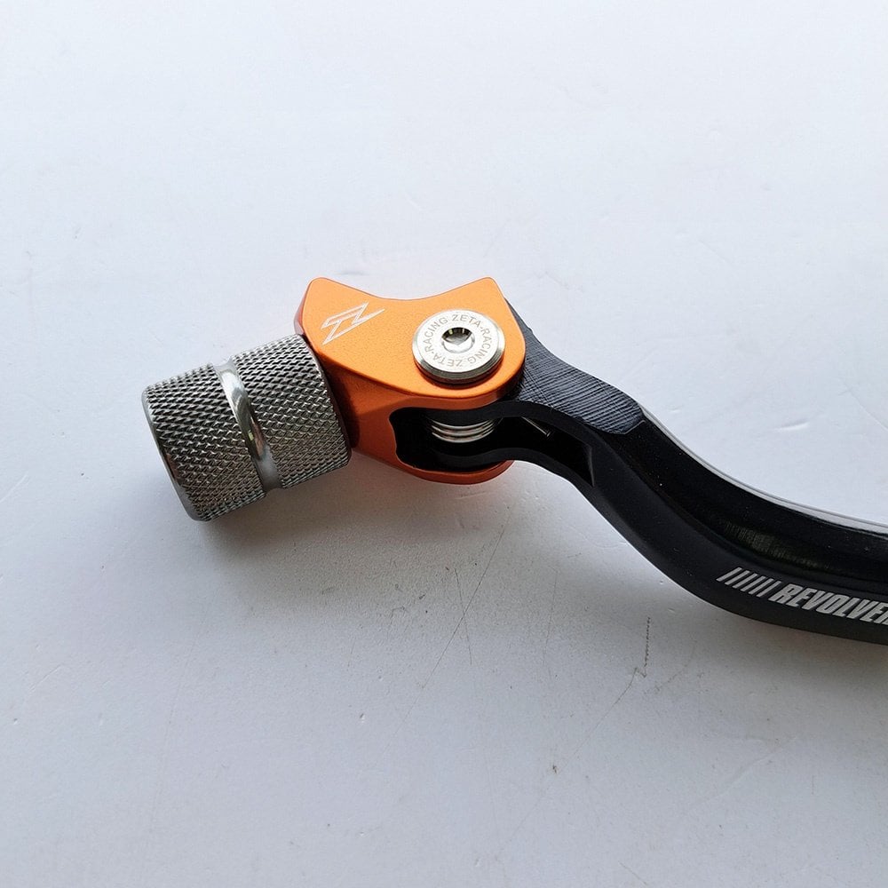 Zeta - Gear Lever - Revolver Adjustable - KTM SX85 03-17 - Black w/Orange