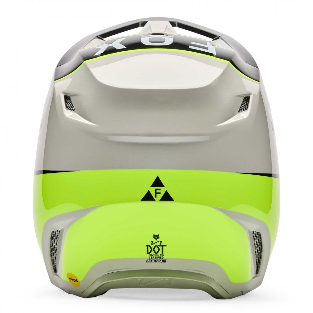 FOX MX | Enduro Helmet - V1 COLLECT (Grey/Yellow/Black)