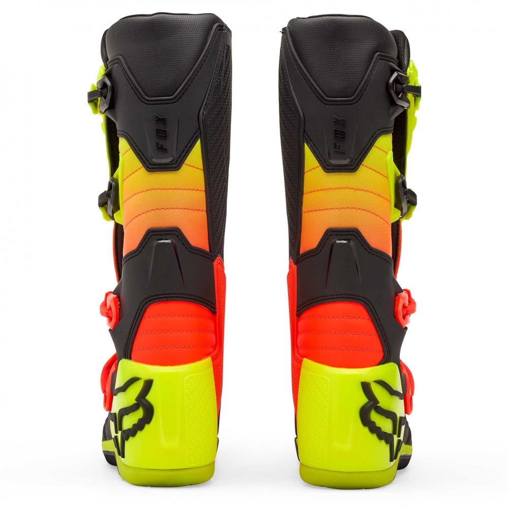 FOX Racing Motocross Boots - COMP (Orange/Fluo Yellow/Black)