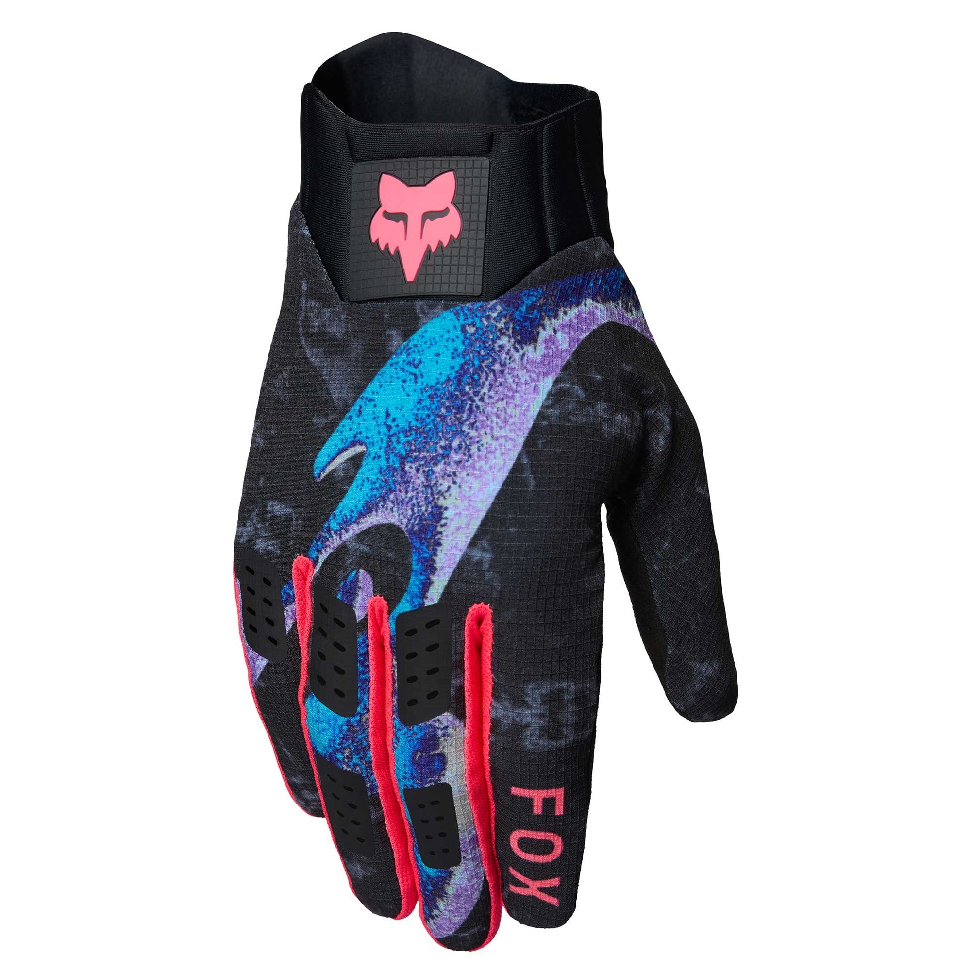 FOX (Limited Edition) MX | Enduro | MTB Gloves - FlexAir VISION A1 (Black/Neon Pink/Blue)