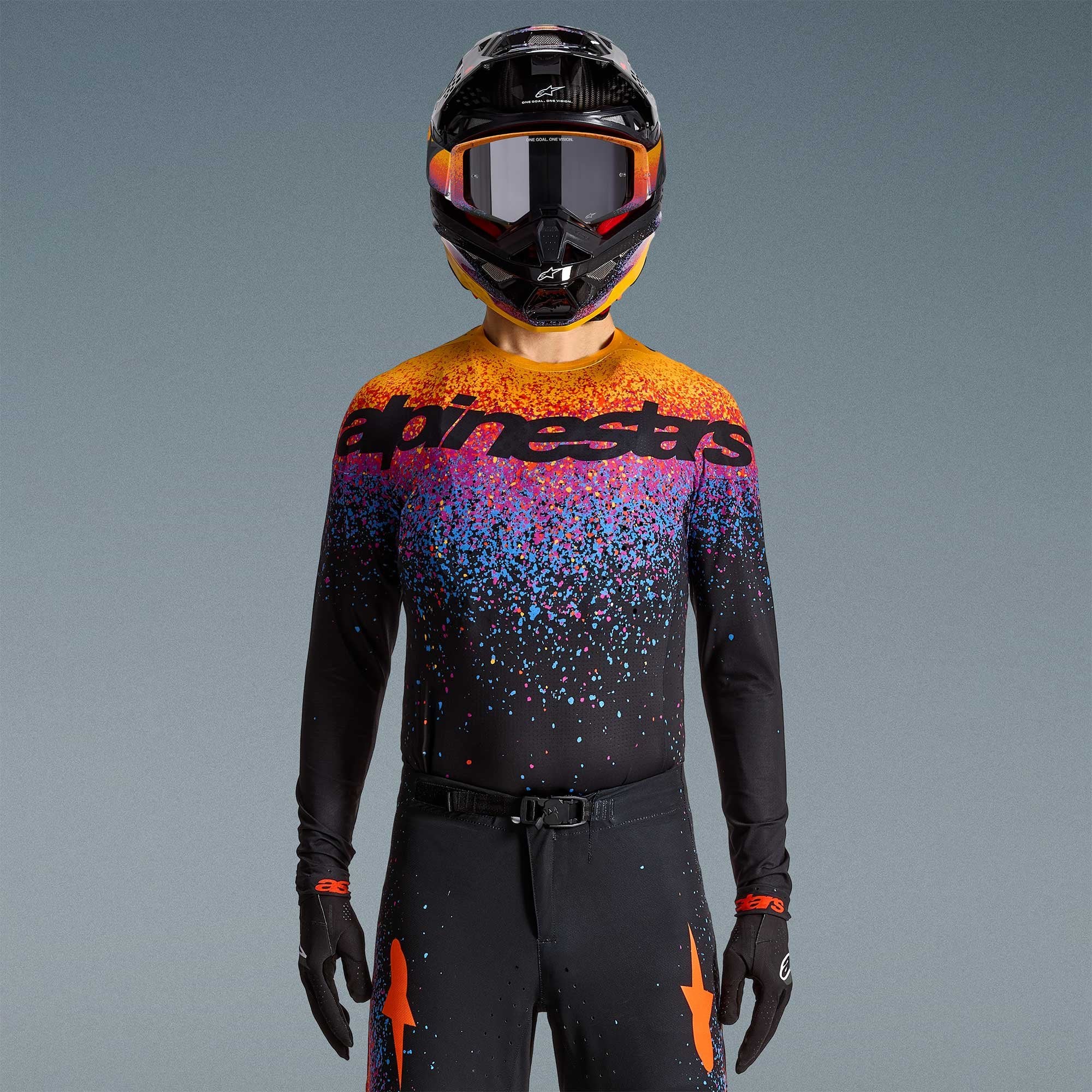 Alpinestars (Limited Edition) MX Jersey - SuperTech BLACK HOLE (Black/Burst)