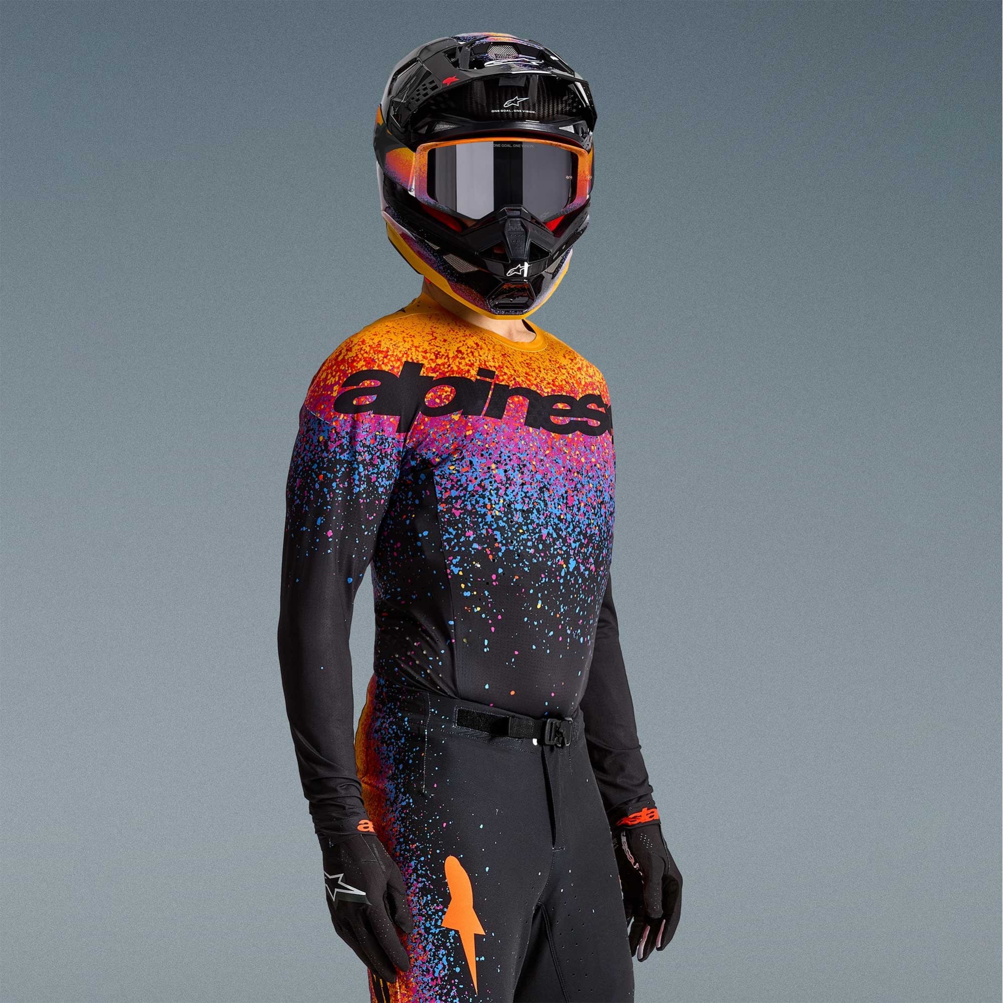 Alpinestars (Limited Edition) MX Jersey & Pant Kit Deal - SuperTech BLACK HOLE (Black/Burst)