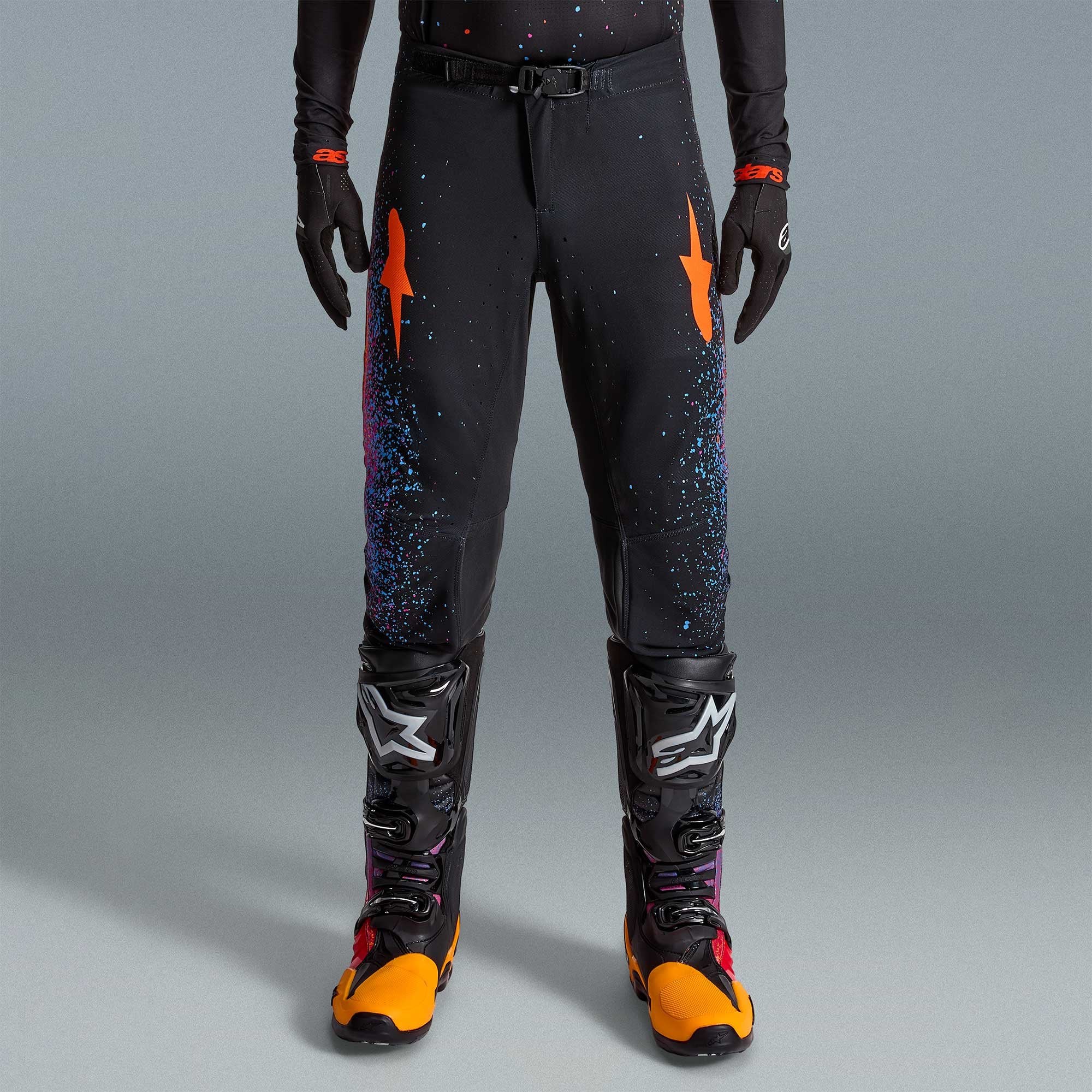 Alpinestars (Limited Edition) MX Jersey & Pant Kit Deal - SuperTech BLACK HOLE (Black/Burst)