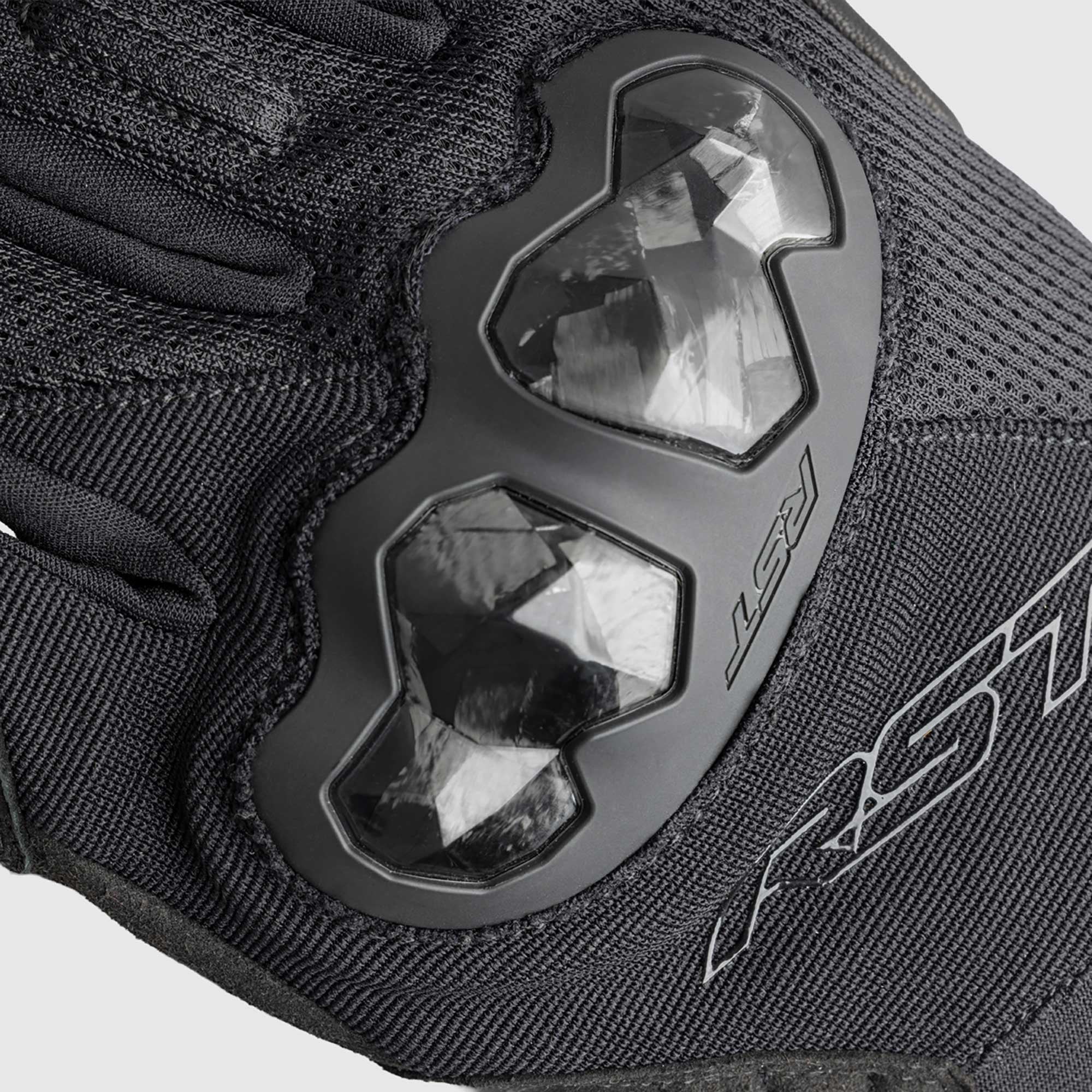 RST Motorcycle Vented Short Gloves - Jetstream (Black / Black)