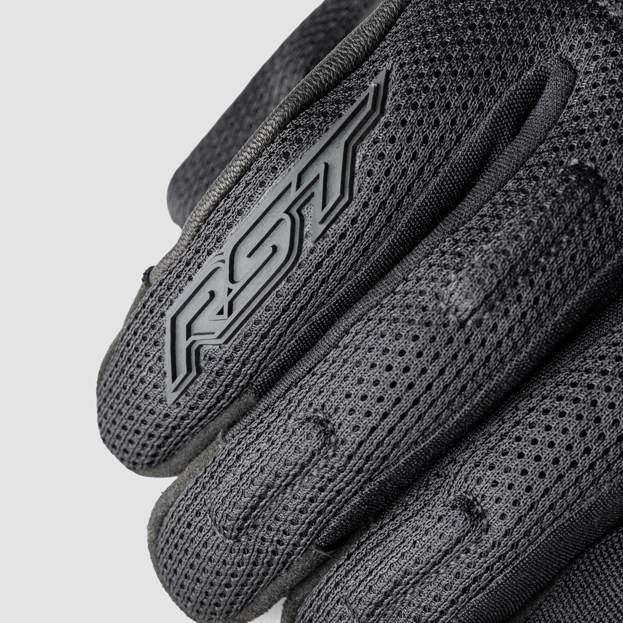 RST Motorcycle Vented Short Gloves - Jetstream (Black / Black)