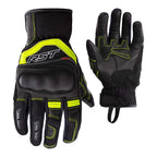RST Motorcycle Vented Short Gloves - Urban Air 3 Mesh CE (Black / Flo Yellow)