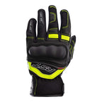 RST Motorcycle Vented Short Gloves - Urban Air 3 Mesh CE (Black / Flo Yellow)