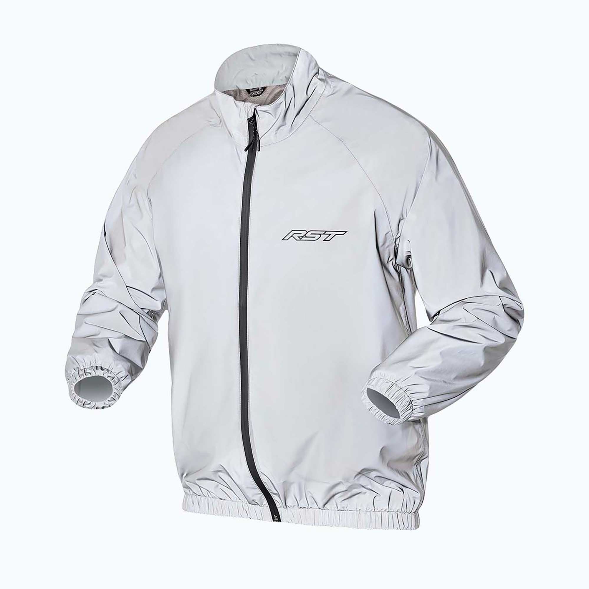 RST Motorcycle Waterproof Rain Jacket - Nightrider (Silver)