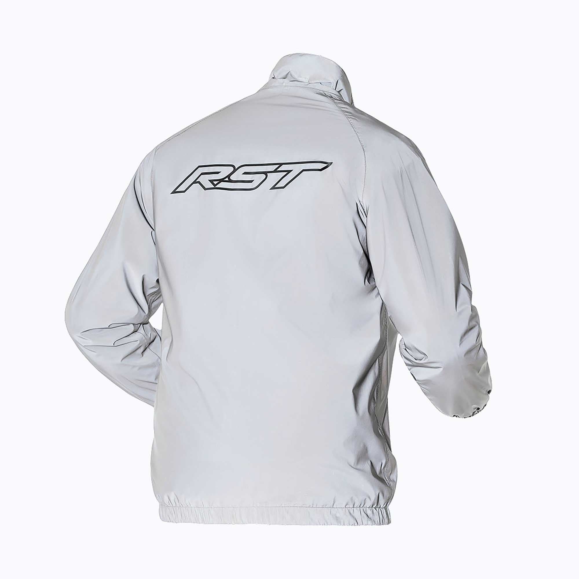 RST Motorcycle Waterproof Rain Jacket - Nightrider (Silver)
