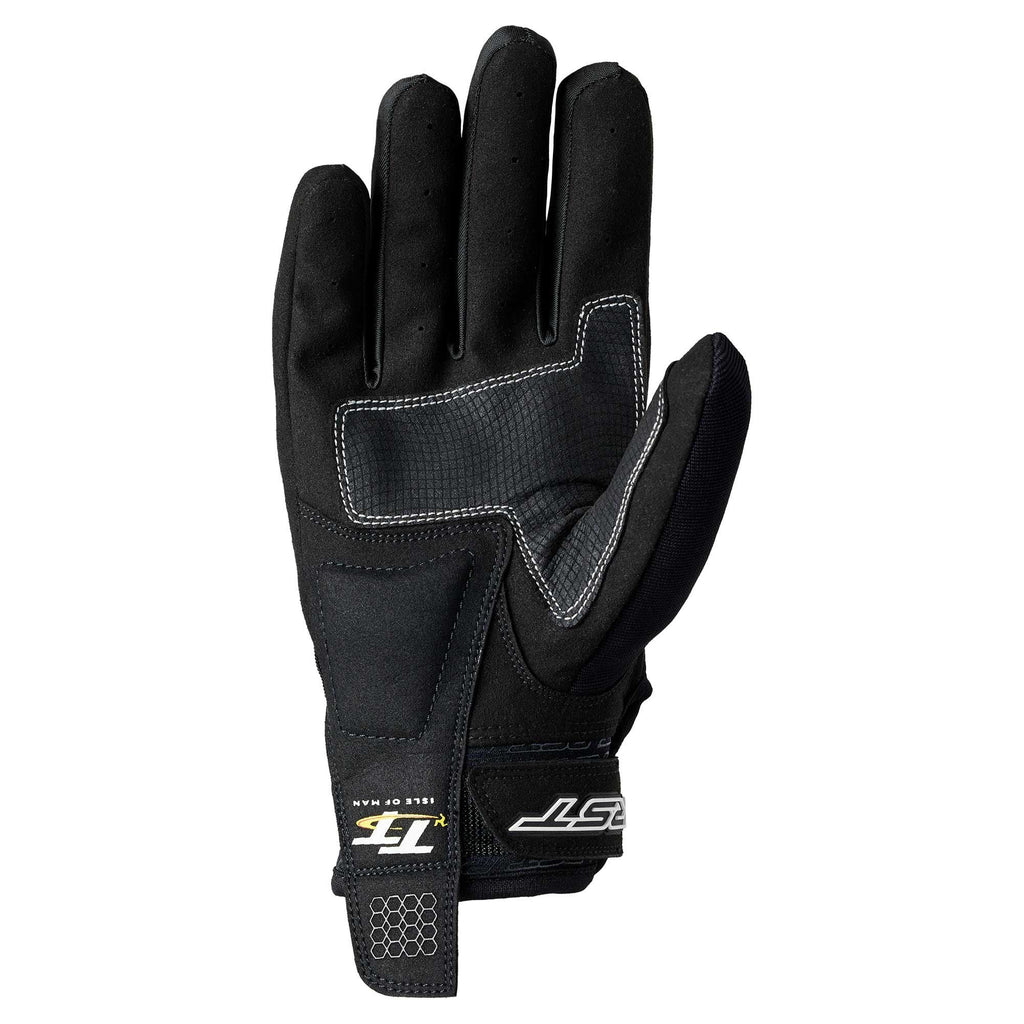 RST Motorcycle Urban Short Gloves - IOM TT Team Evo CE (Black / White)