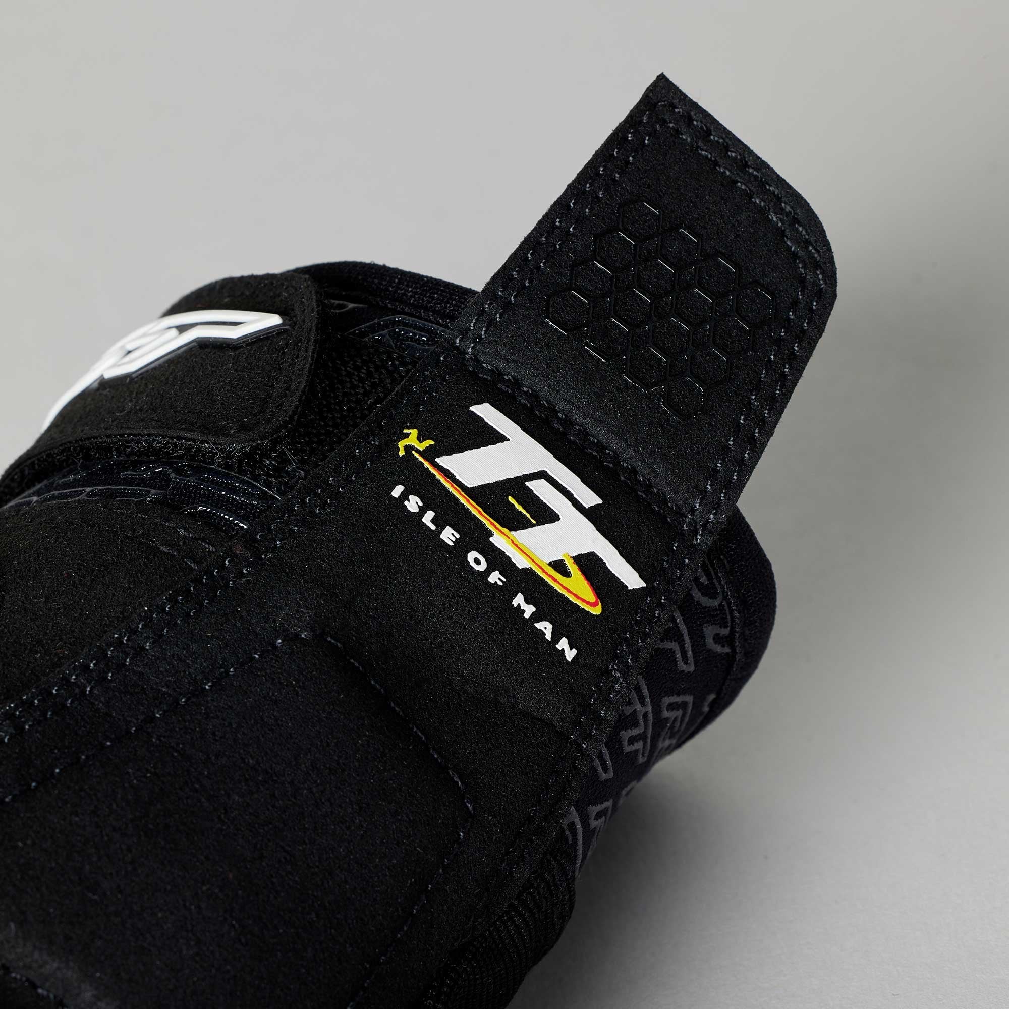RST Motorcycle Urban Short Gloves - IOM TT Team Evo CE (Black / White)