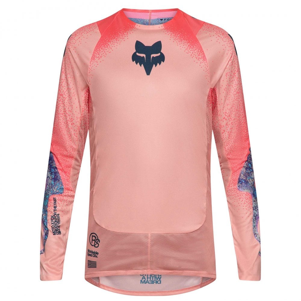FOX (Limited Edition) MX Jersey & Pant Kit Deal - FlexAir VISION A1 (Neon Pink/Peach/Black/Blue)