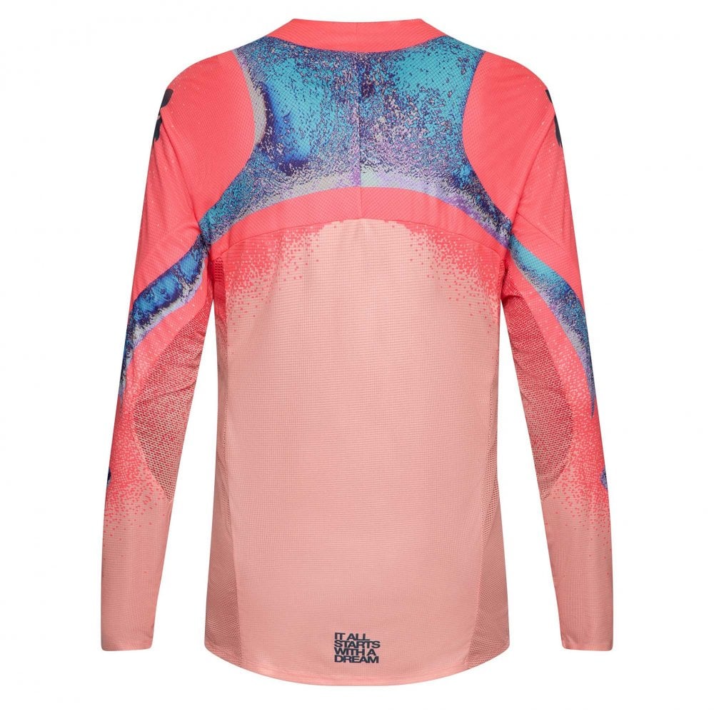 FOX (Limited Edition) MX Jersey & Pant Kit Deal - FlexAir VISION A1 (Neon Pink/Peach/Black/Blue)