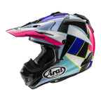 Arai Motocross | Enduro Helmet - MX-V Evo PEAK (Black/Purple/White/Pink/Blue)
