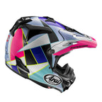 Arai Motocross | Enduro Helmet - MX-V Evo PEAK (Black/Purple/White/Pink/Blue)