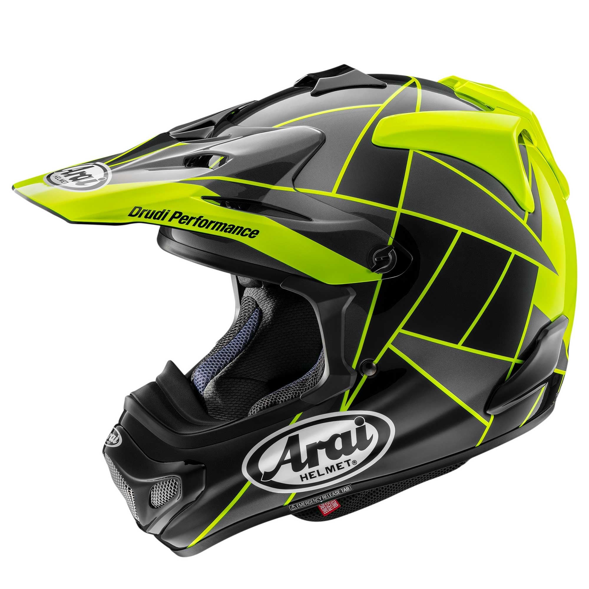Arai Motocross | Enduro Helmet - MX-V Evo PEAK (Fluo Yellow/Black)