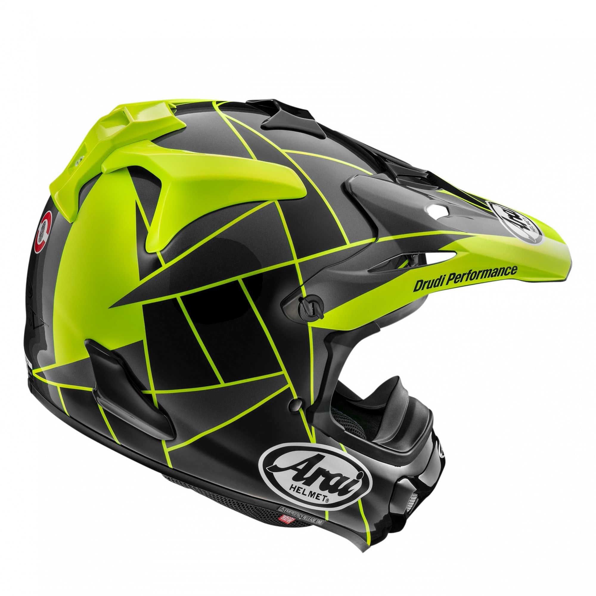 Arai Motocross | Enduro Helmet - MX-V Evo PEAK (Fluo Yellow/Black)