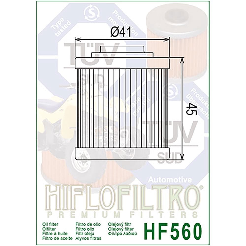 HiFlo Oil Filter - HF560 - ATV Can-Am DS450