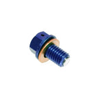 Apico - Magnetic Sump Plug w/Washer - M10 x 15mm x 1.5 - KX65 00-26, KX85/100/112 01-26, KX125/250 96-08, KXF250 04-20, KXF450 16-18 - Blue