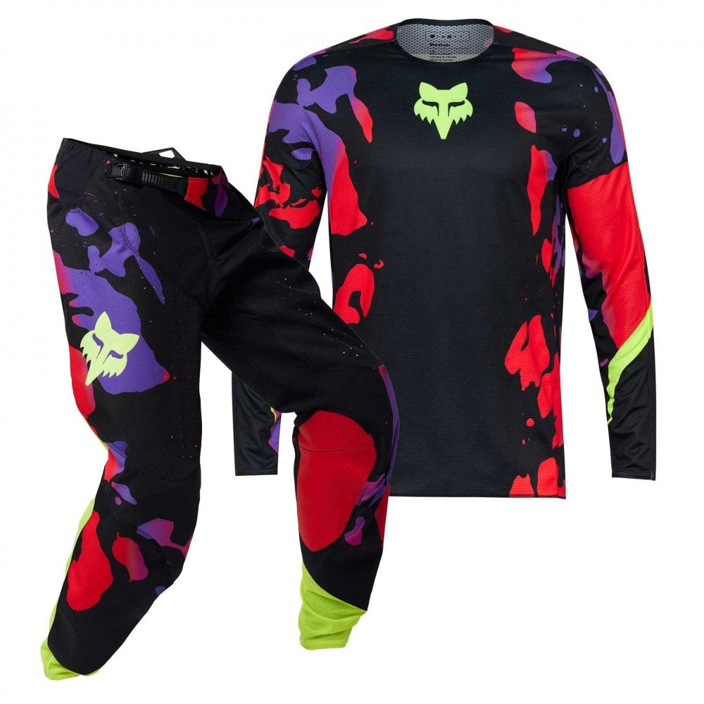 FOX (SALE) Jersey & Pant Kit Deal - 360 THROTTLE (Black/Red/Yellow/Purple)