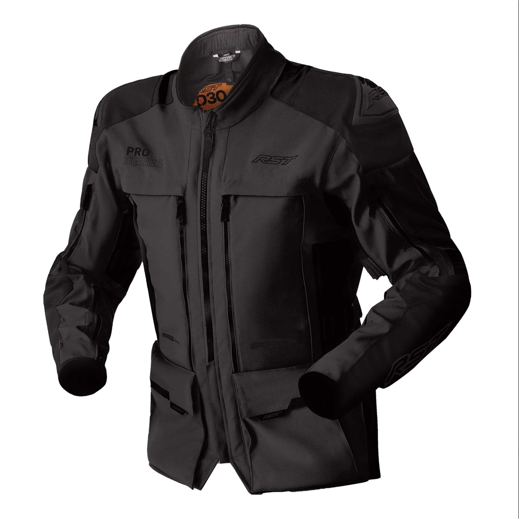 RST Motorcycle Adventure Textile Jacket - Pro Series Adventure D3O Armour (Black / Black)