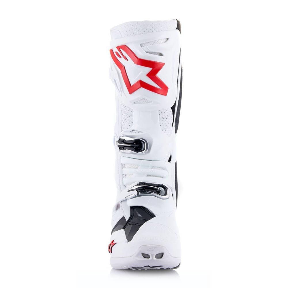 Alpinestars MX Boots - Tech 10 DHCP Super Vented (White/Bright Red)