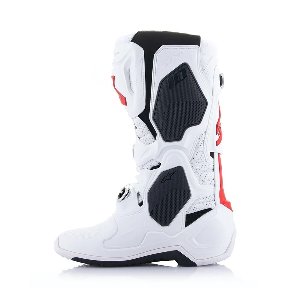 Alpinestars MX Boots - Tech 10 DHCP Super Vented (White/Bright Red)