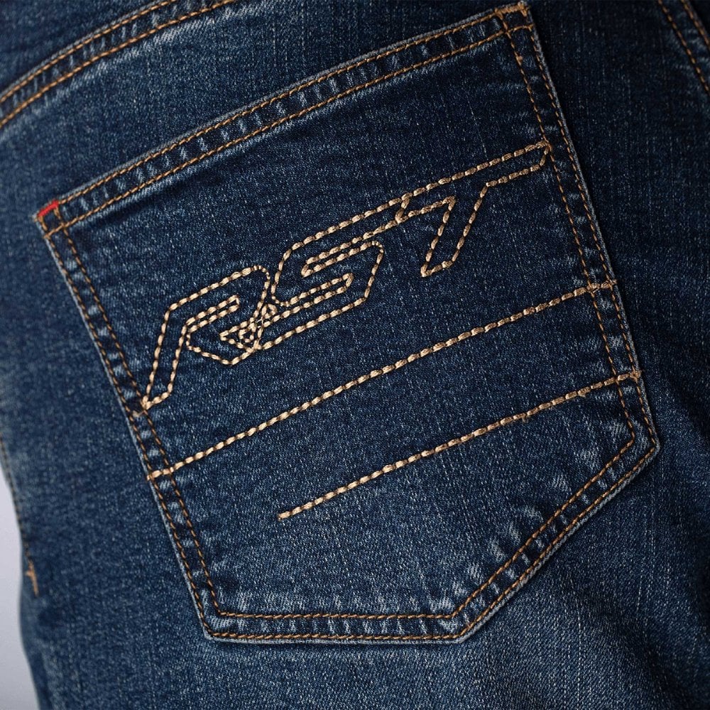 RST Motorcycle Denim Riding Jeans - Straight Leg 2 CE *Short Leg* (Dark Blue Denim)