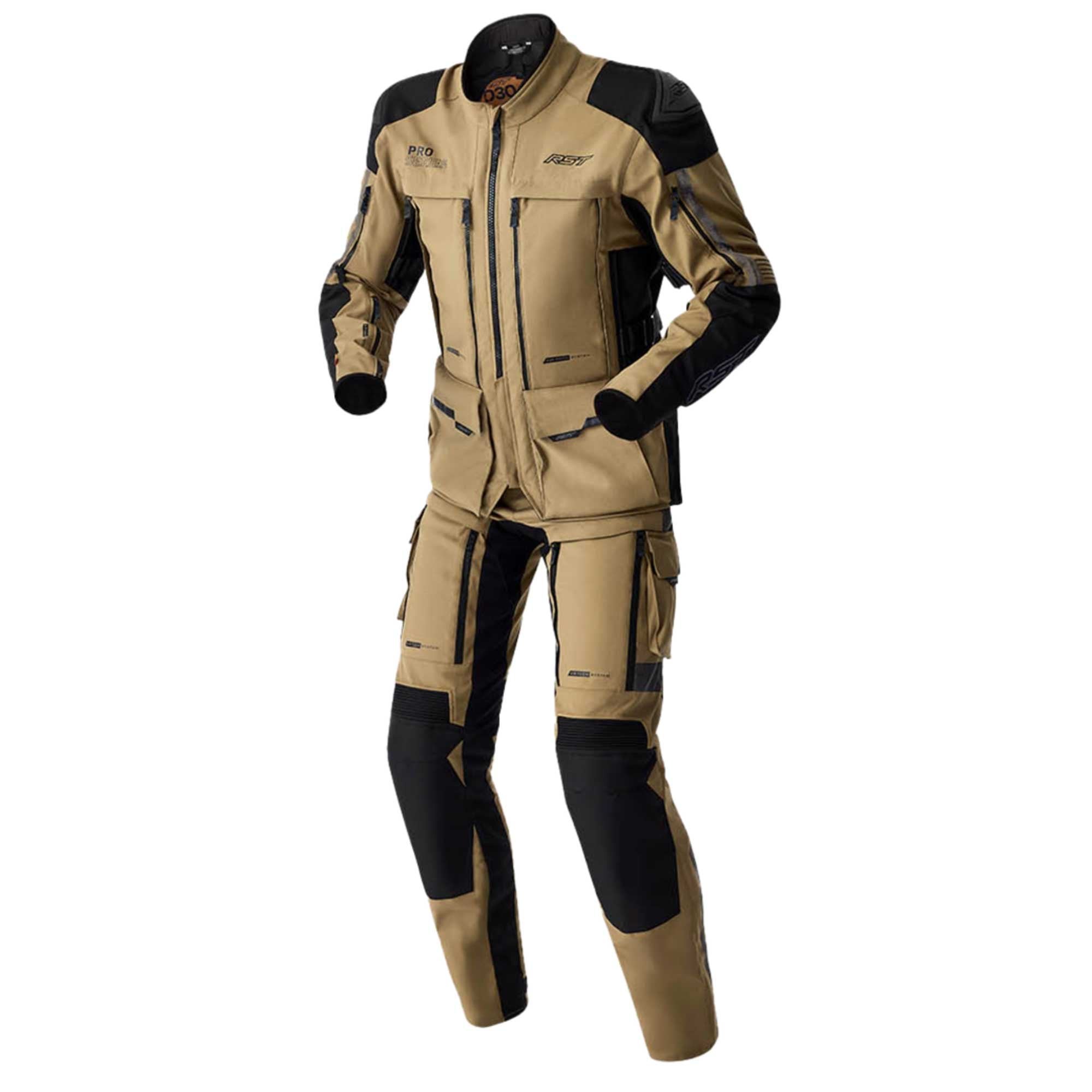 RST Motorcycle Adventure Textile Jacket - Pro Series Adventure D3O Armour (Sand / Black)