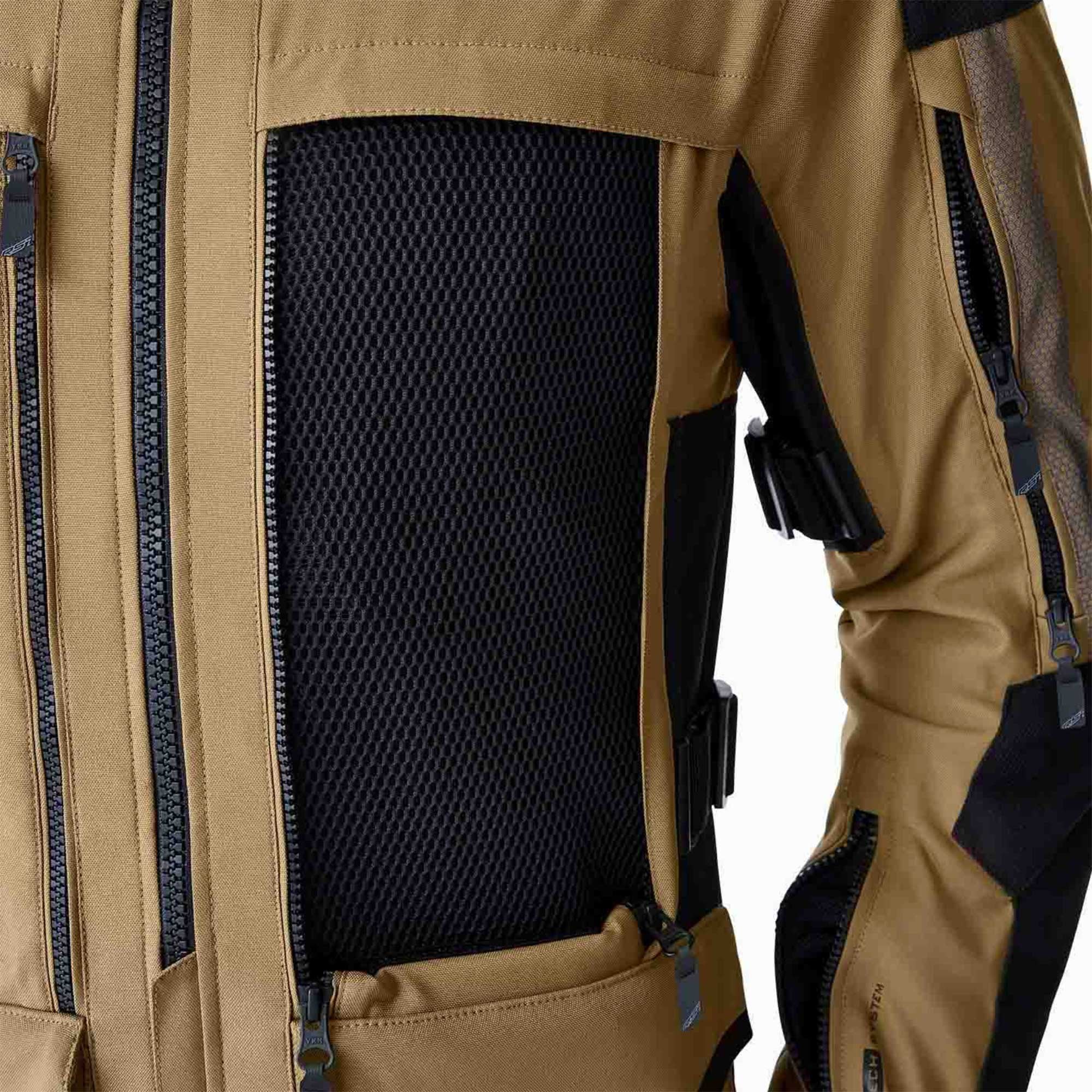 RST Motorcycle Adventure Textile Jacket - Pro Series Adventure D3O Armour (Sand / Black)