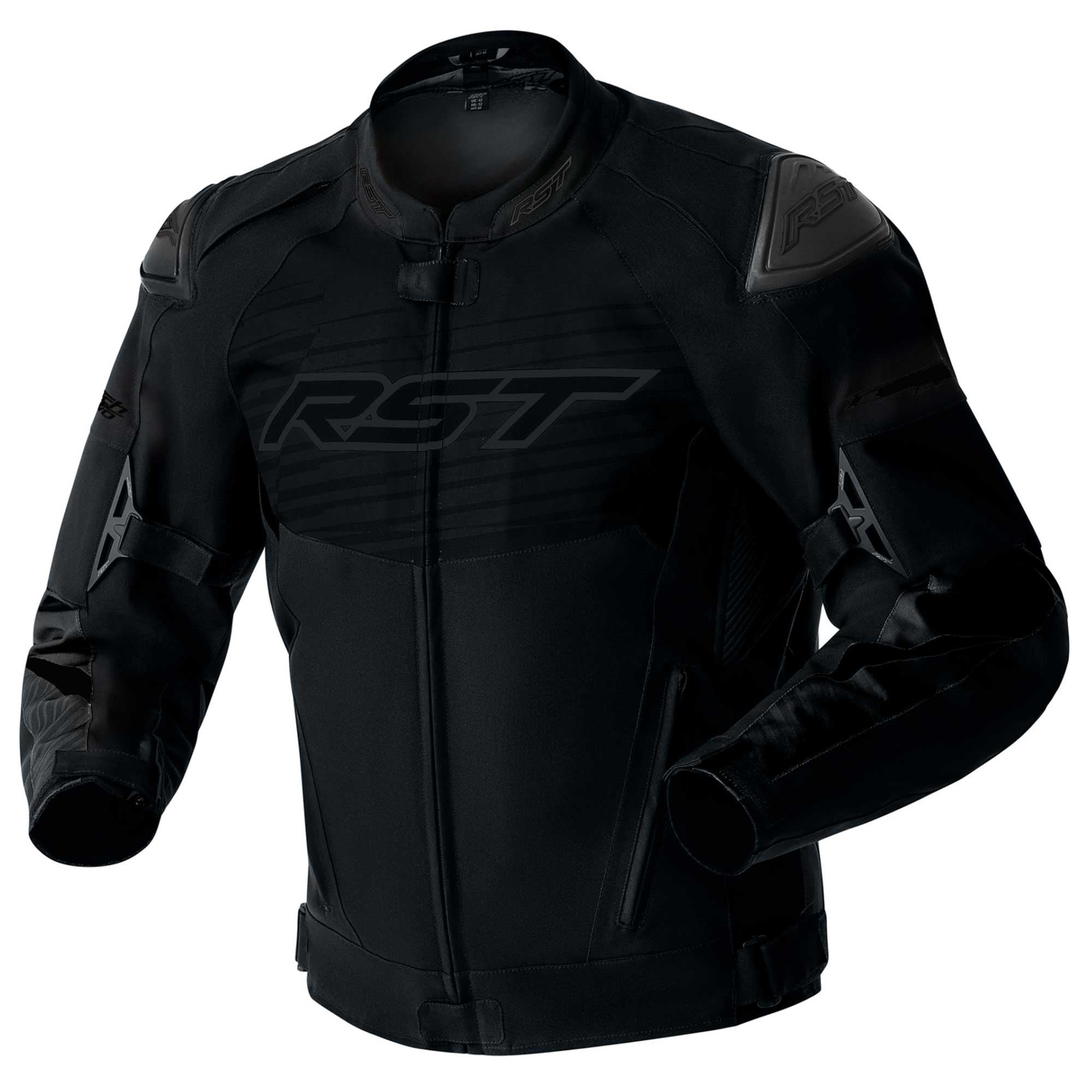 RST Motorcycle Sports | Road Textile Jacket - Tractech Evo D3O Armour (Black / Black)