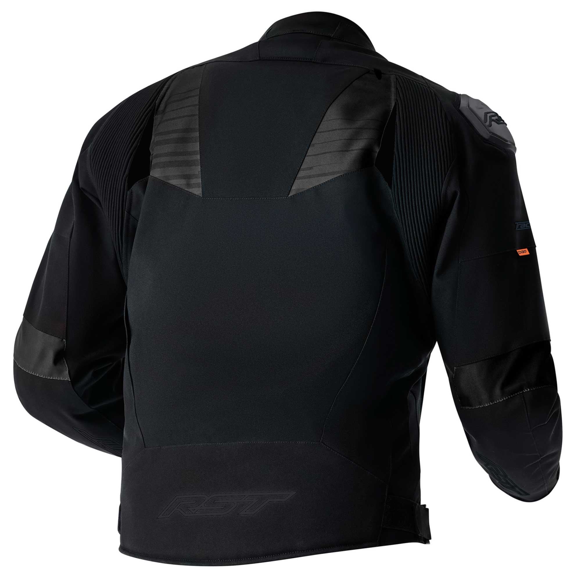 RST Motorcycle Sports | Road Textile Jacket - Tractech Evo D3O Armour (Black / Black)
