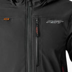 RST Motorcycle Riding Hoodie Jacket - Havoc Softshell D3O Armour (Black)