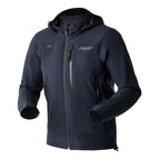 RST Motorcycle Riding Hoodie Jacket - Havoc Softshell D3O Armour (Navy)
