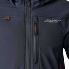 RST Motorcycle Riding Hoodie Jacket - Havoc Softshell D3O Armour (Navy)