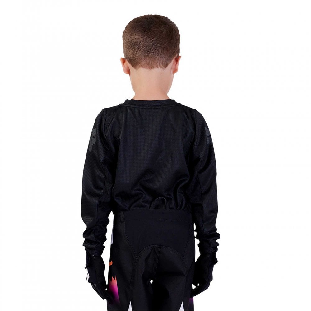 FOX Racing Kids MX | eBike Jersey - BLACKOUT (Black/Black)
