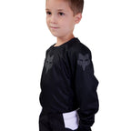 FOX Racing Kids BLACKOUT MX Jersey (Black/Black)