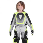 FOX Racing Youth MX Jersey - 180 COLLECT (Grey/Flo Yellow/Black)